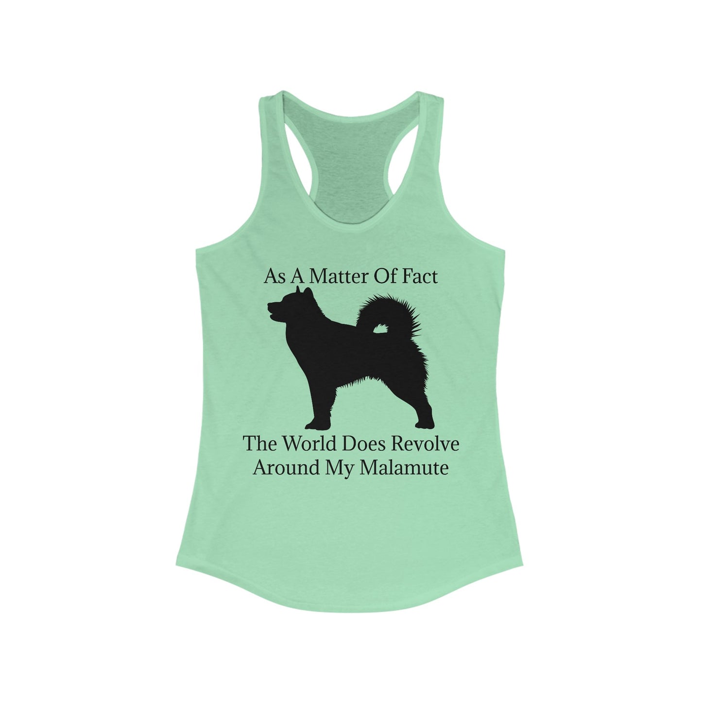 Matter Of Fact Malamute Women's Racerback Tank