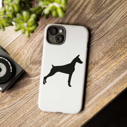 Doberman Silhouette iPhone Case