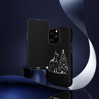 Doberman Christmas Tree iPhone Case