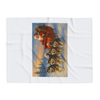 Dashing Through The Snow Arctic Fleece Blanket