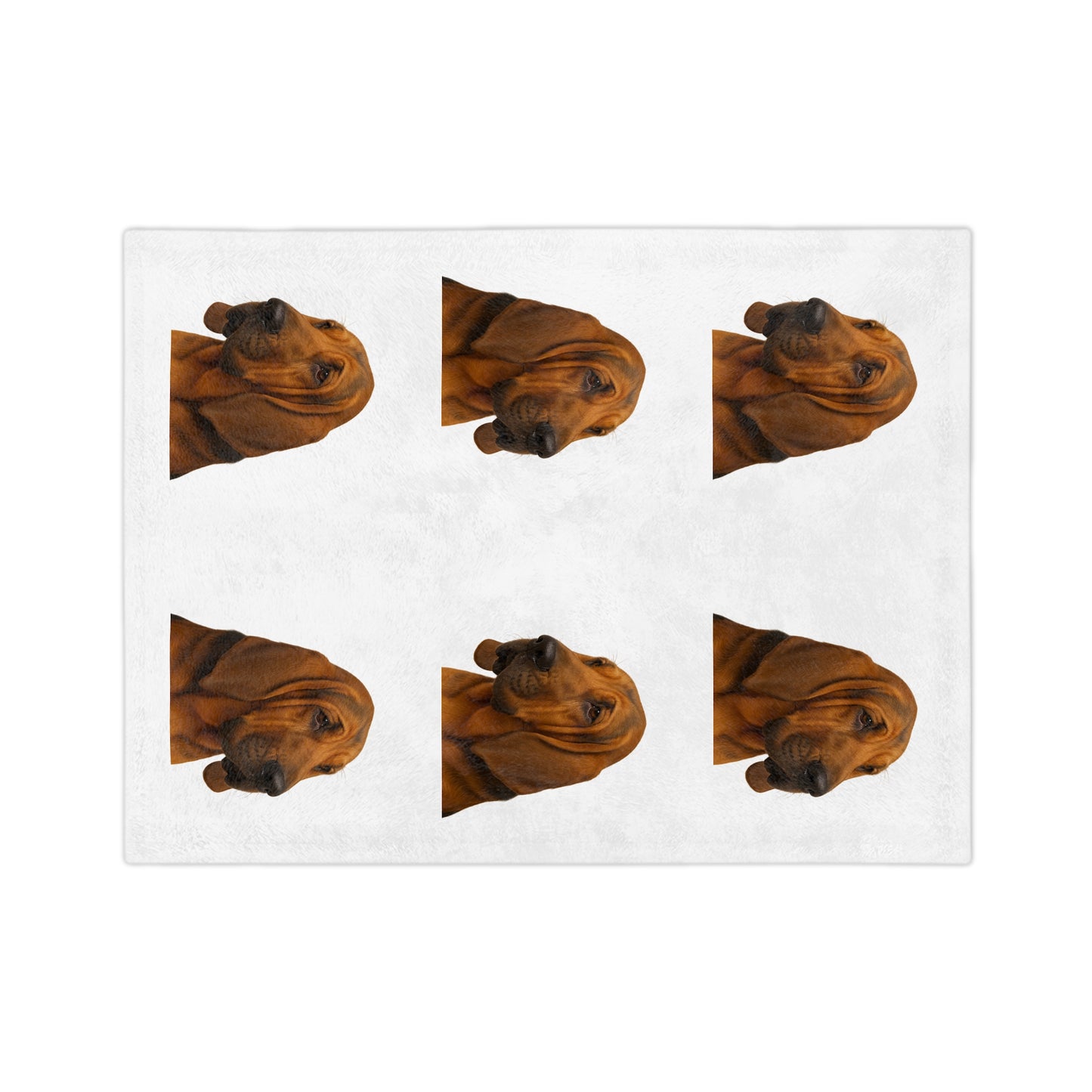 Bloodhound Head Velveteen Microfiber Blanket