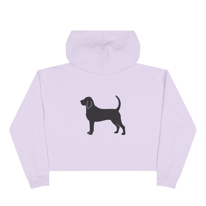 Bloodhound Silhouette Women's Crop Hoodie