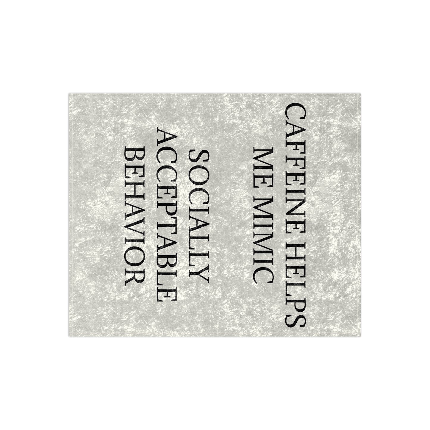Socially Acceptable Crushed Velvet Blanket