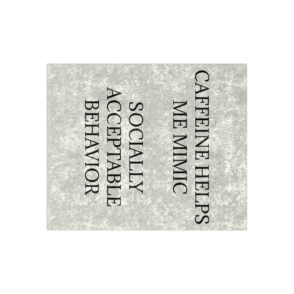 Socially Acceptable Crushed Velvet Blanket