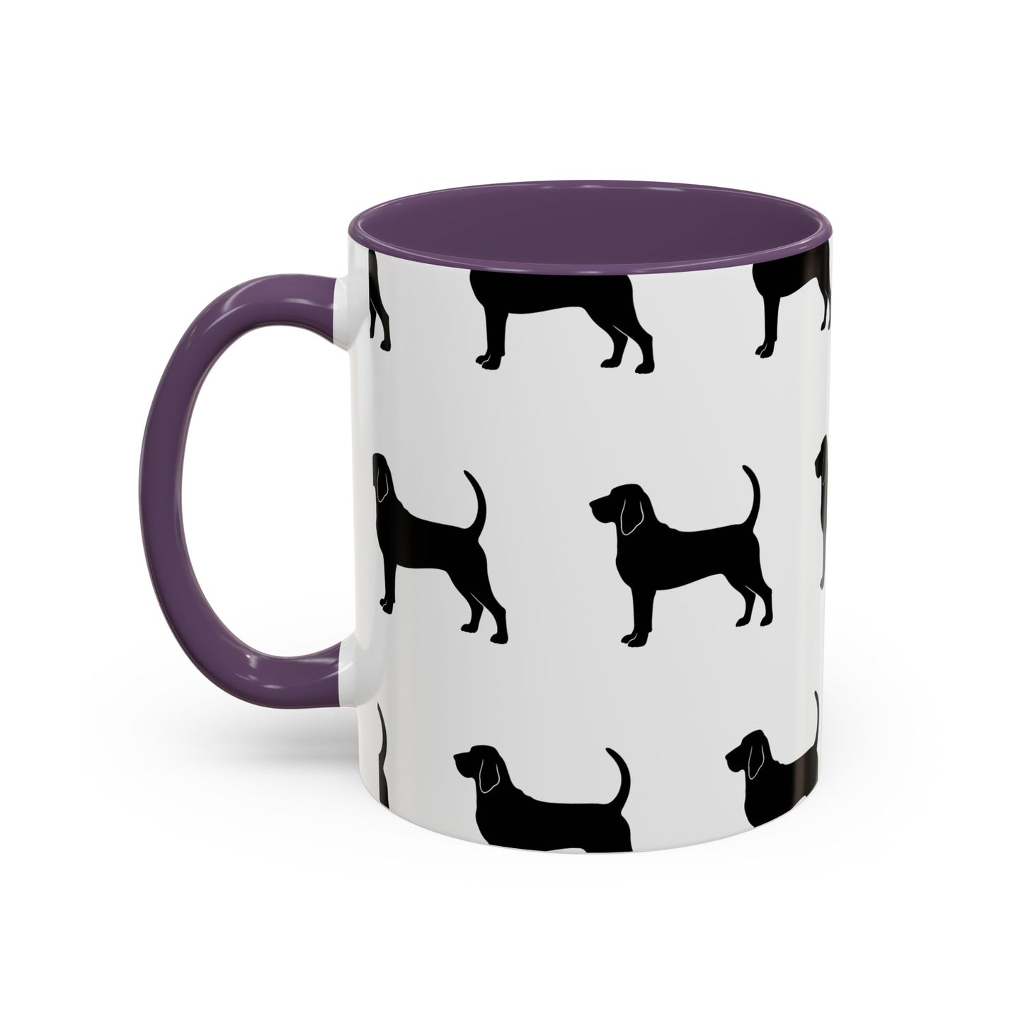 Bloodhound Silhouette 2-Tone Coffee Mug