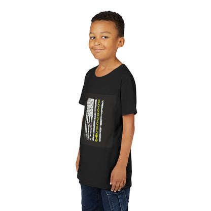 Thin Yellow Line Youth Unisex Short Sleeve Crewneck Tee