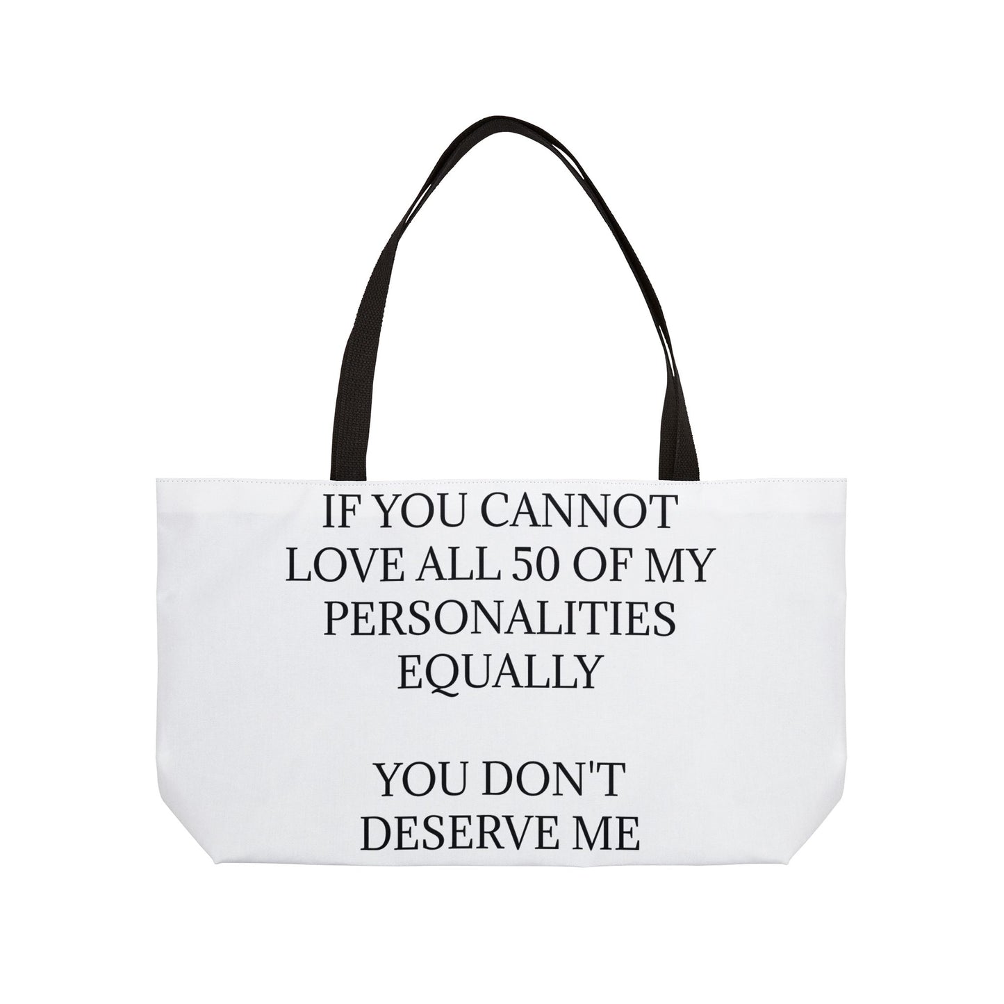 50 Personalities Weekender Tote Bag