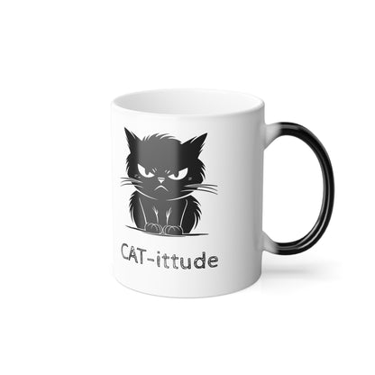 CAT-ittude Color Changing Mug