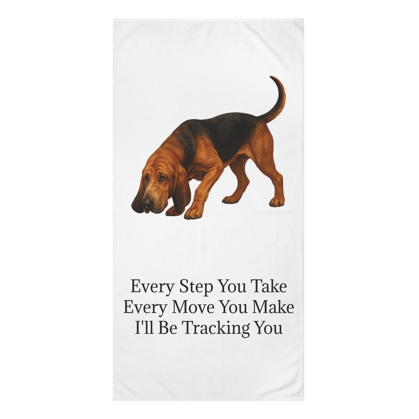 Tracking You Mink-Cotton  Beach Towel
