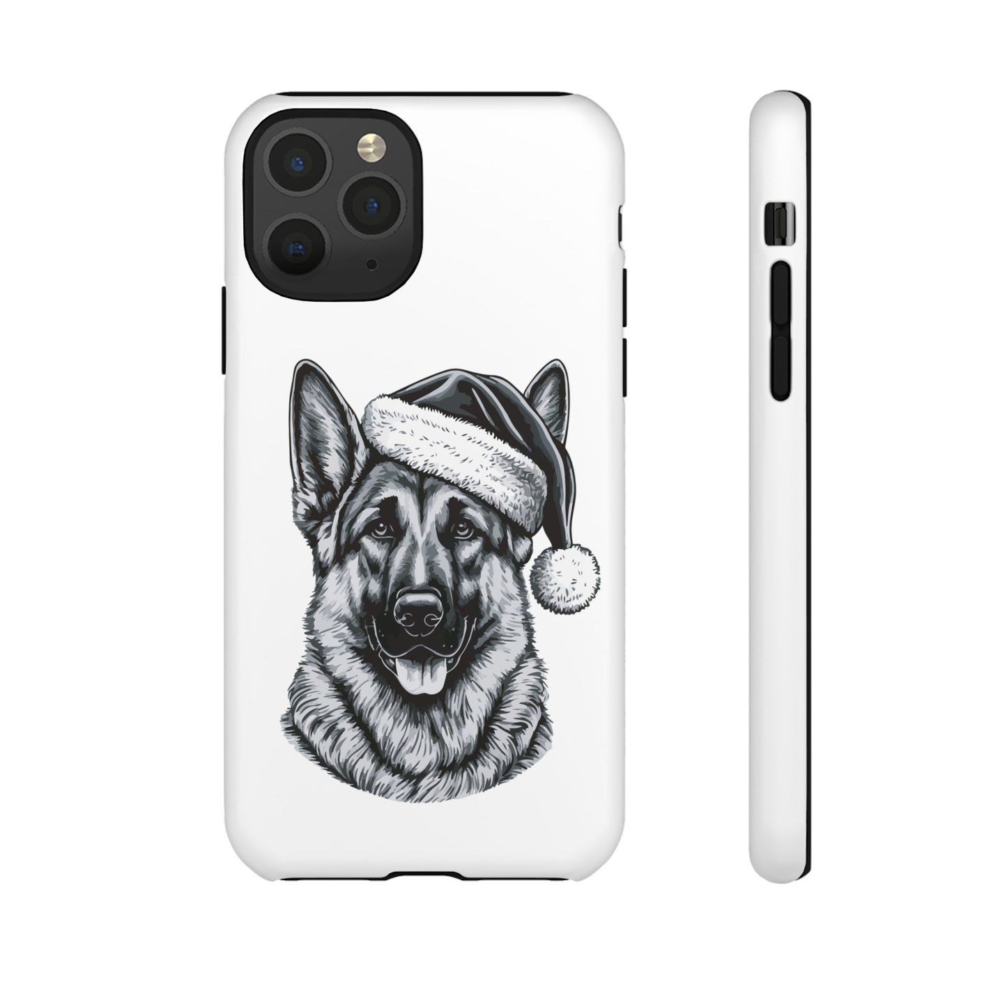 Santa Paws German Shepherd iPhone Case