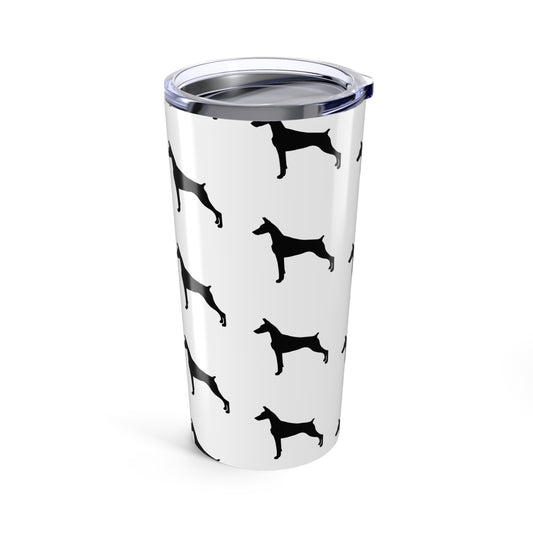 Doberman Silhouette Tumbler