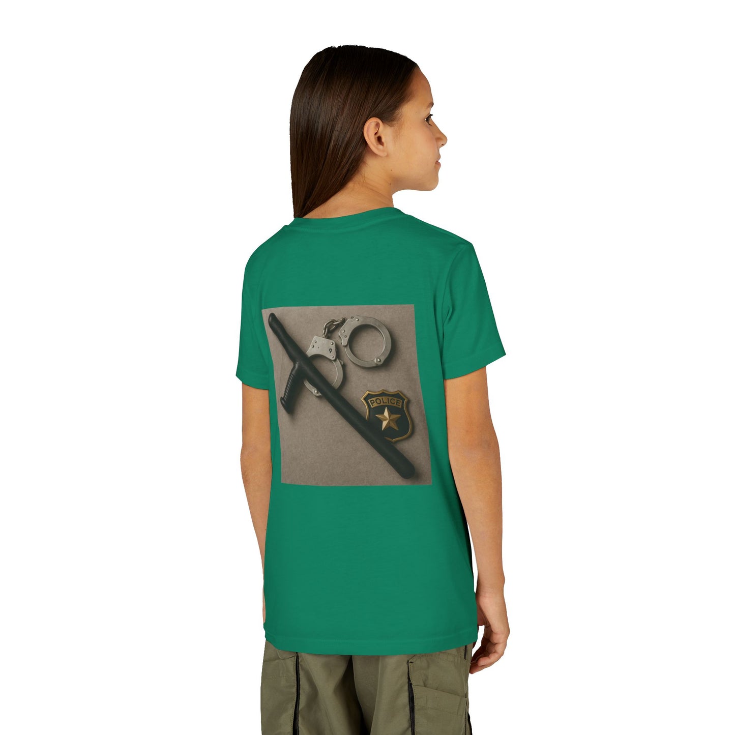 Law Enforcement Appreciation Youth Unisex Short Sleeve Crewneck Tee