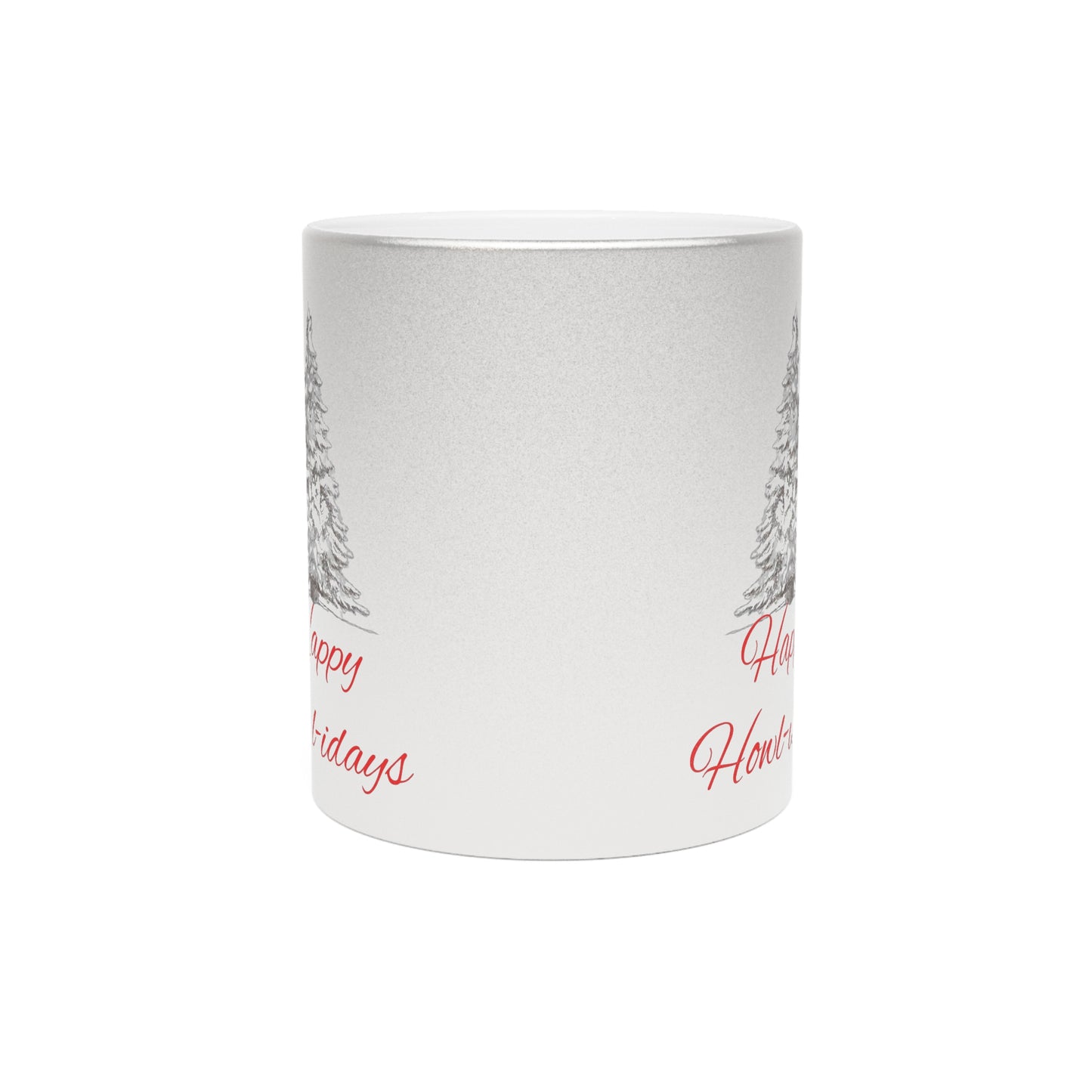 Happy Howl-idays Metallic Coffee Mug