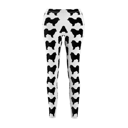 Samoyed Silhouette Women's Ankle Leggings