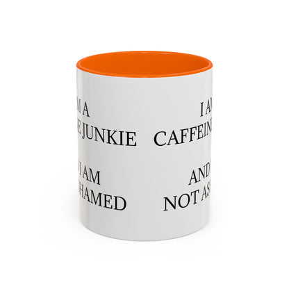 Caffeine Junkie 2-Tone Coffee Mug