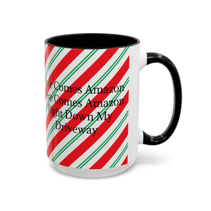 Here Comes Amazon 2-Tone Coffee Mug