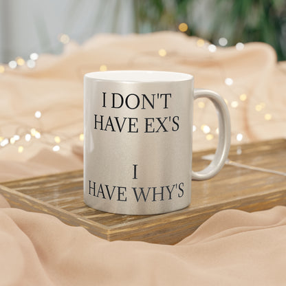 X's And Y's Metallic Coffee Mug