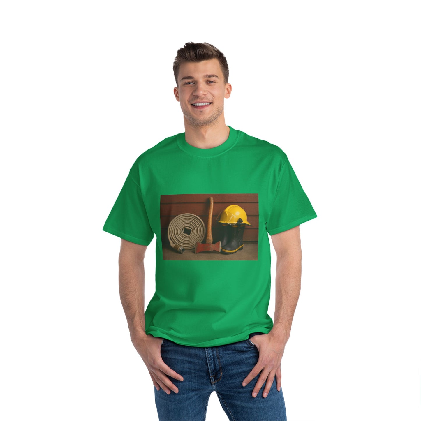 Fire/Rescue Appreciation Men's Short-Sleeve Crewneck Tee