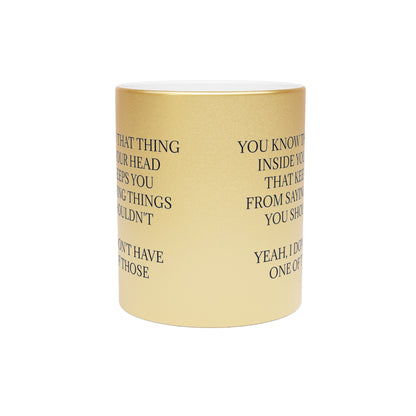 No Filter Metallic Coffee Mug