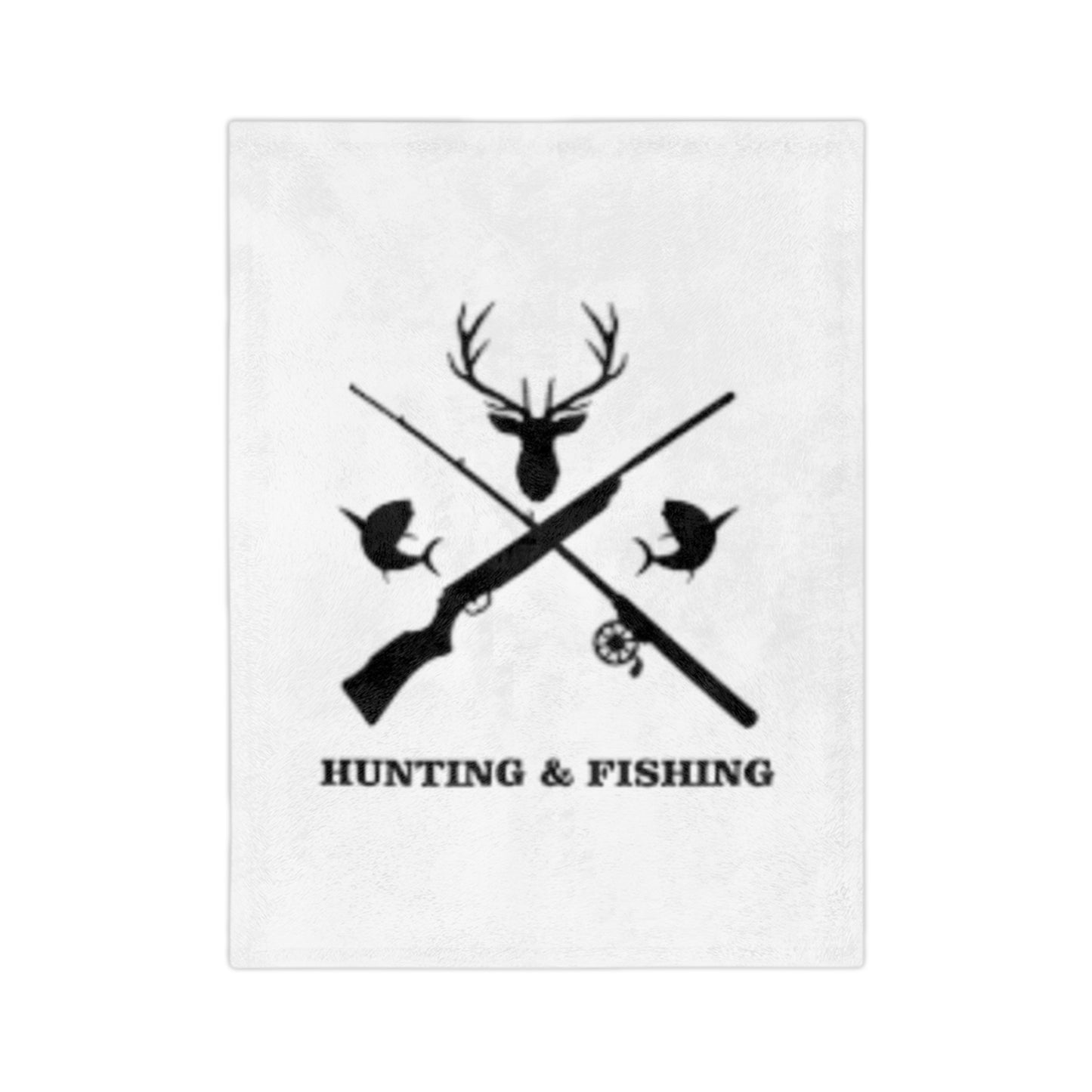 Hunting/Fishing Velveteen Microfiber Blanket