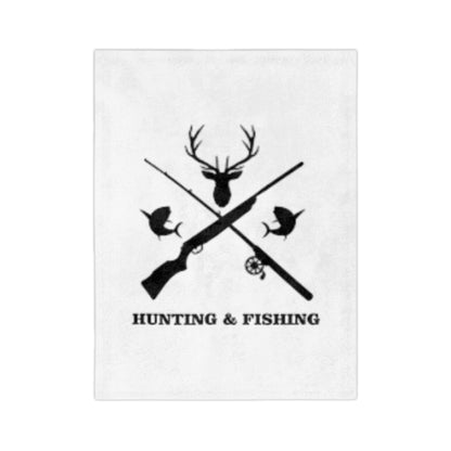 Hunting/Fishing Velveteen Microfiber Blanket