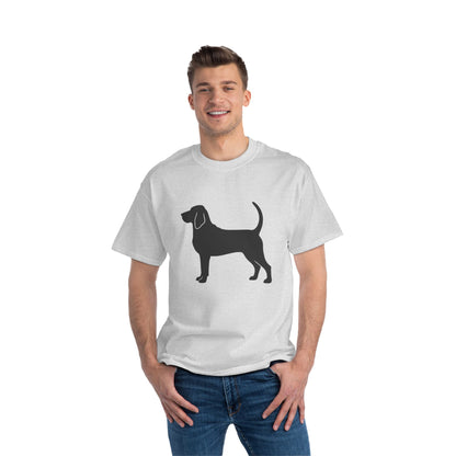 Bloodhound Silhouette Men's Short-Sleeve Crewneck Tee