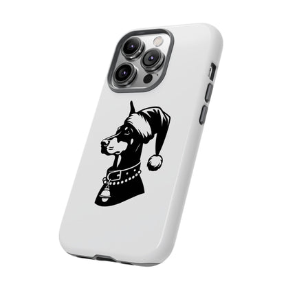Santa Paws Doberman iPhone Case
