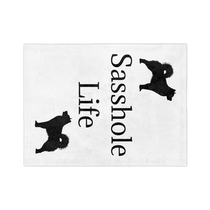 Sasshole Life Velveteen Microfiber Blanket