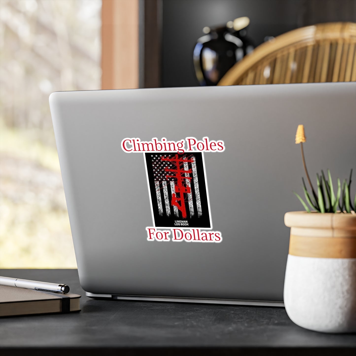 Climbing Poles Vinyl Decal
