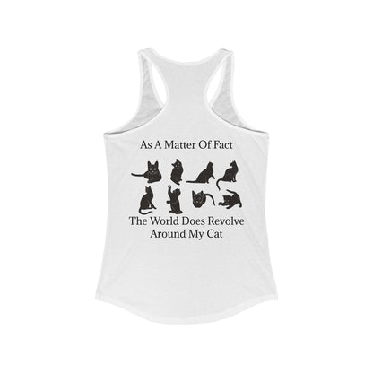 Matter Of Fact Cat Women's Racerback Tank