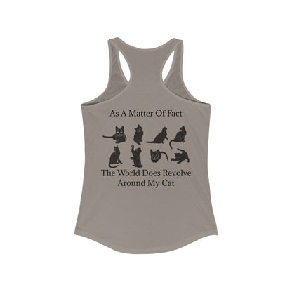 Matter Of Fact Cat Women's Racerback Tank
