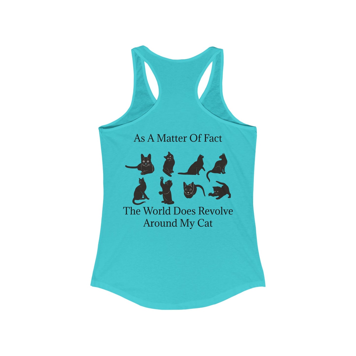 Matter Of Fact Cat Women's Racerback Tank