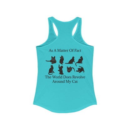 Matter Of Fact Cat Women's Racerback Tank