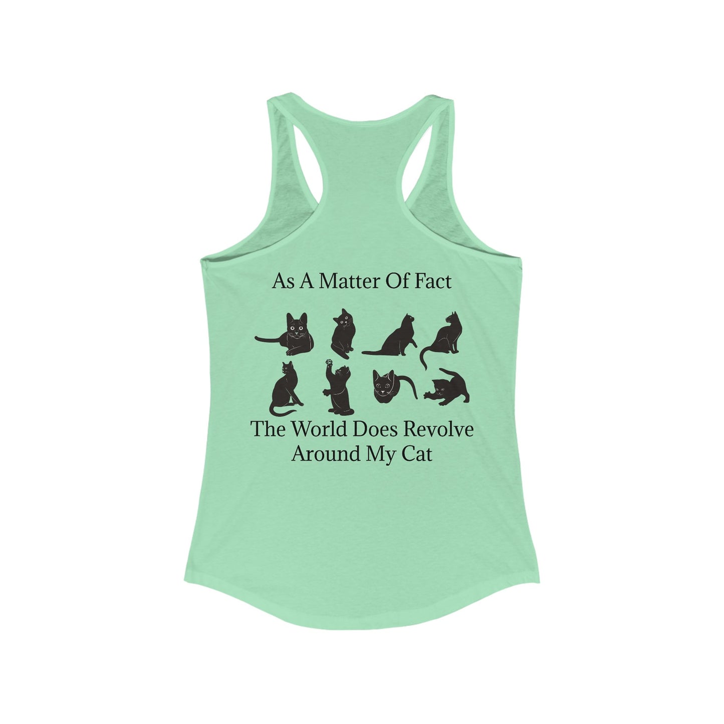 Matter Of Fact Cat Women's Racerback Tank