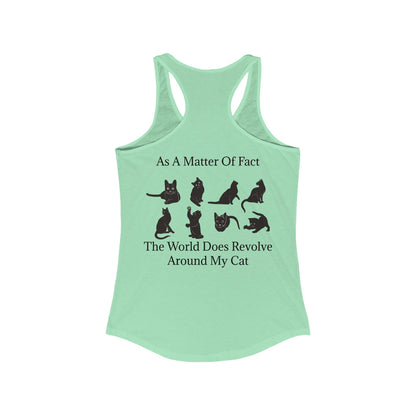 Matter Of Fact Cat Women's Racerback Tank