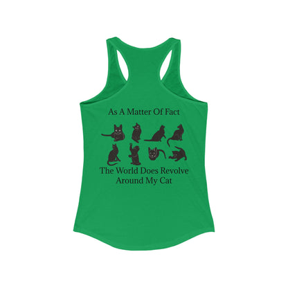 Matter Of Fact Cat Women's Racerback Tank