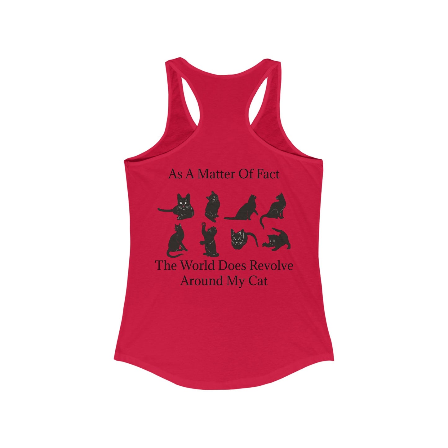 Matter Of Fact Cat Women's Racerback Tank