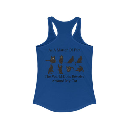 Matter Of Fact Cat Women's Racerback Tank