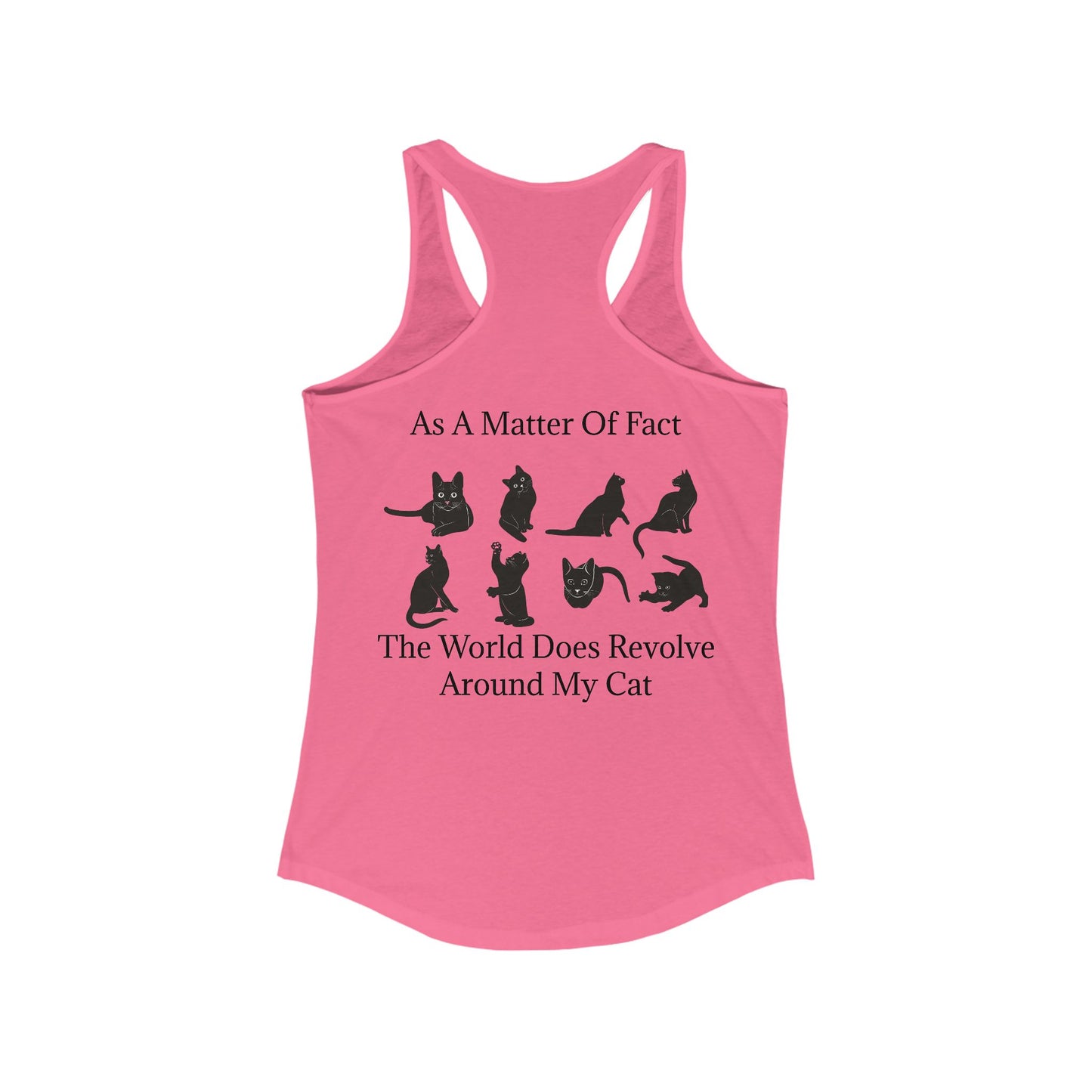 Matter Of Fact Cat Women's Racerback Tank