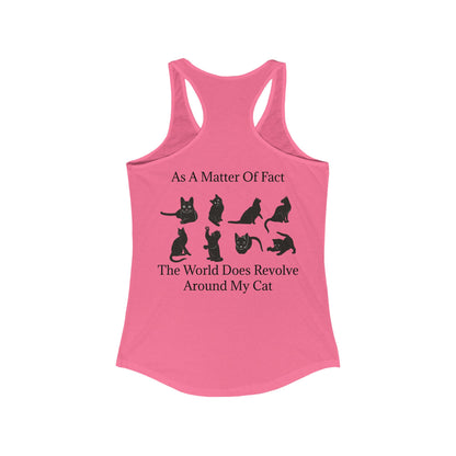 Matter Of Fact Cat Women's Racerback Tank