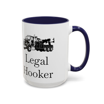 Legal H**ker Heavy Tow Truck 2-Tone Coffee Mug