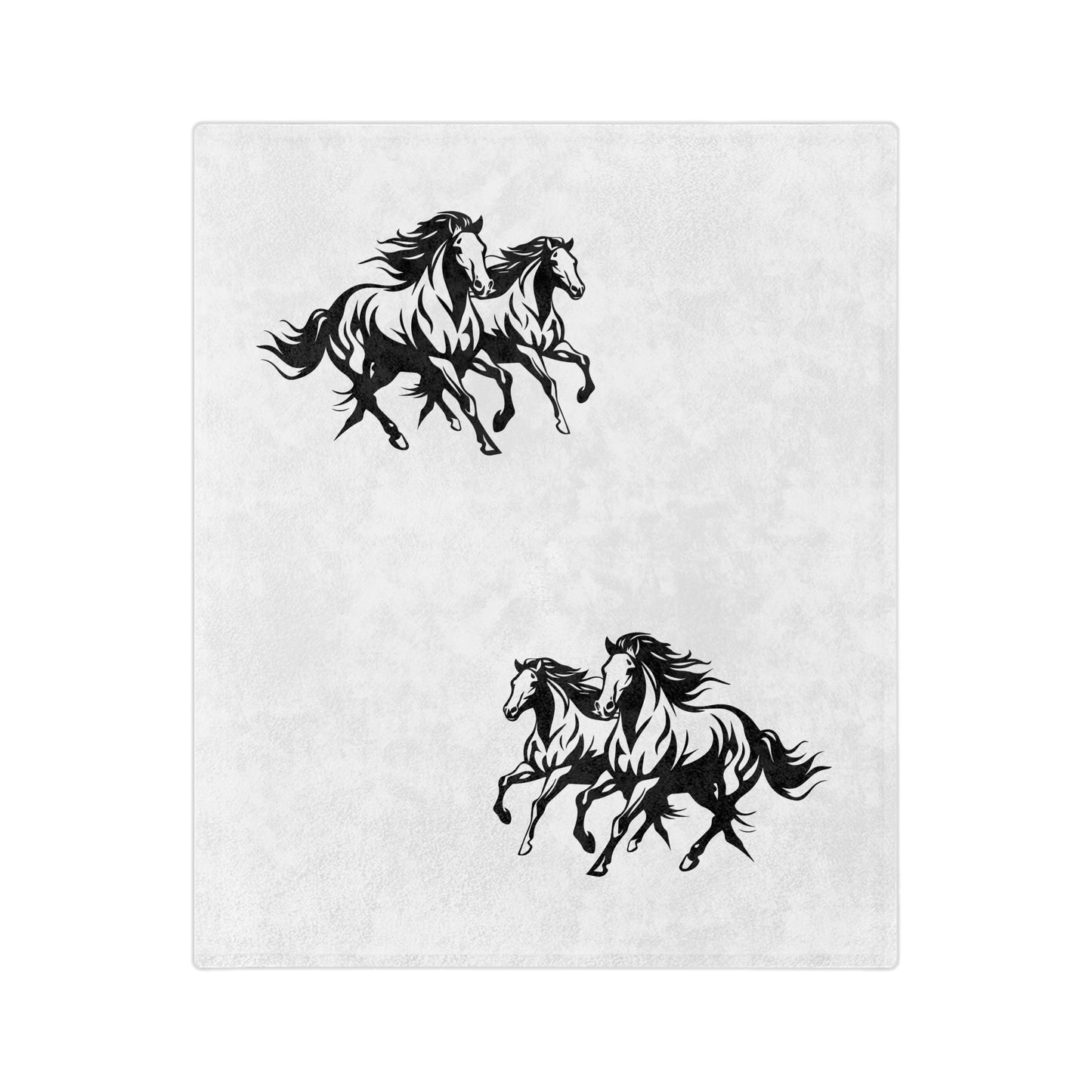 Horsin' Around Velveteen Microfiber Blanket