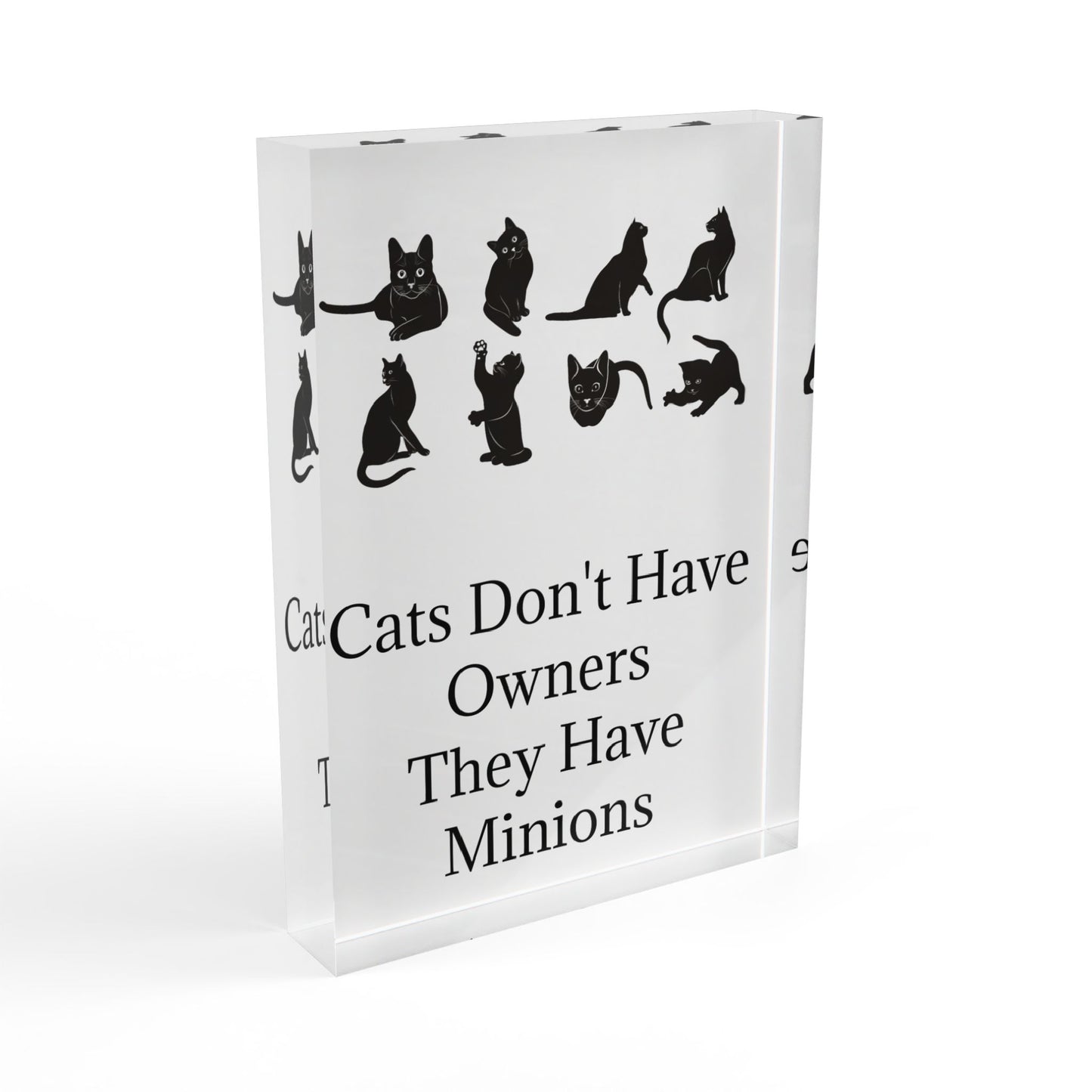 Cat Minions Acrylic Photo Block