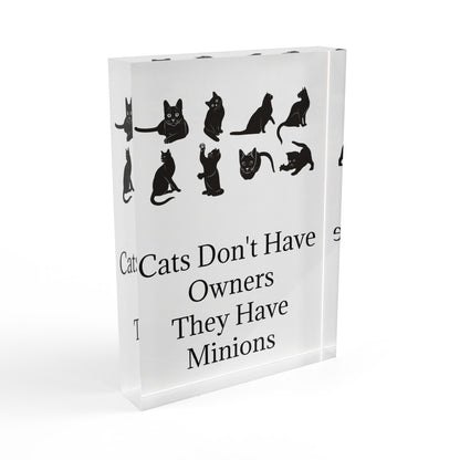Cat Minions Acrylic Photo Block