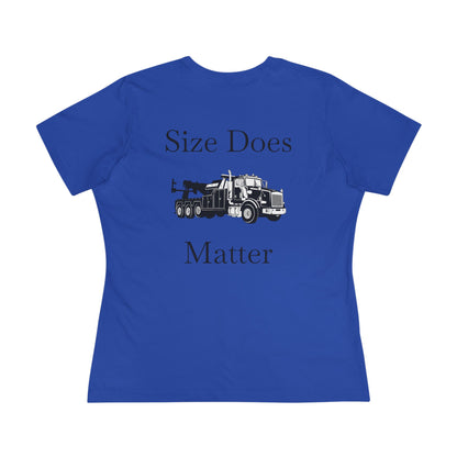 Size Does Matter Women's Short Sleeve Crewneck Tee