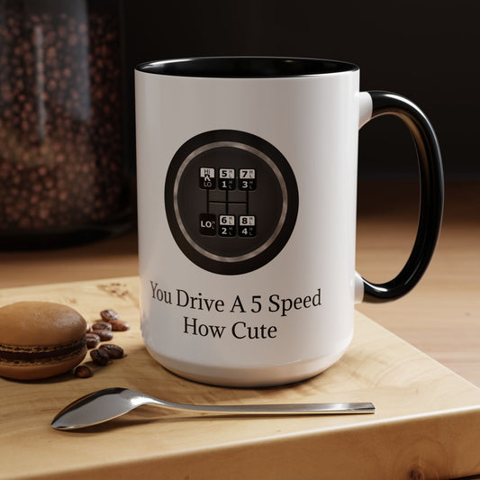 5 Speed How Cute 2-Tone Coffee Mug