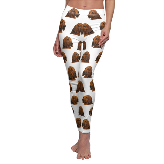 Bloodhound Head Women's Ankle Leggings