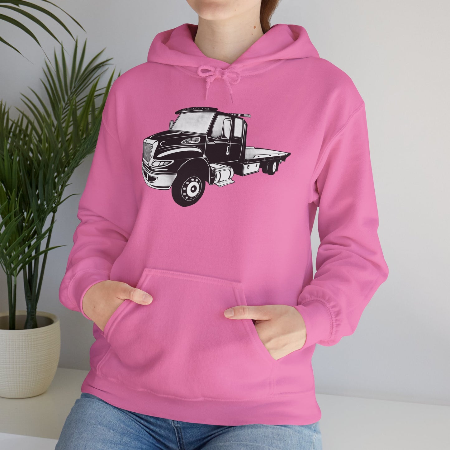 Flatbed Tow Truck Unisex Hoodie