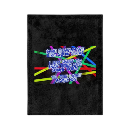 Glow Sticks Velveteen Microfiber Blanket