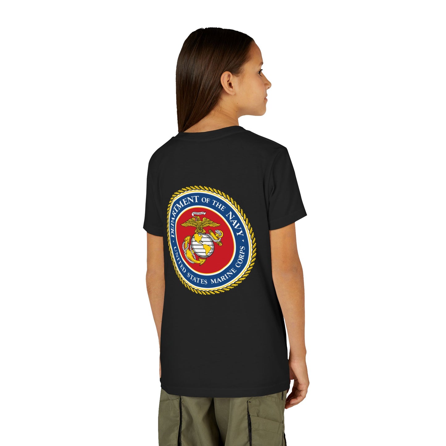 US Marine Corps Youth Unisex Short Sleeve Crewneck Tee